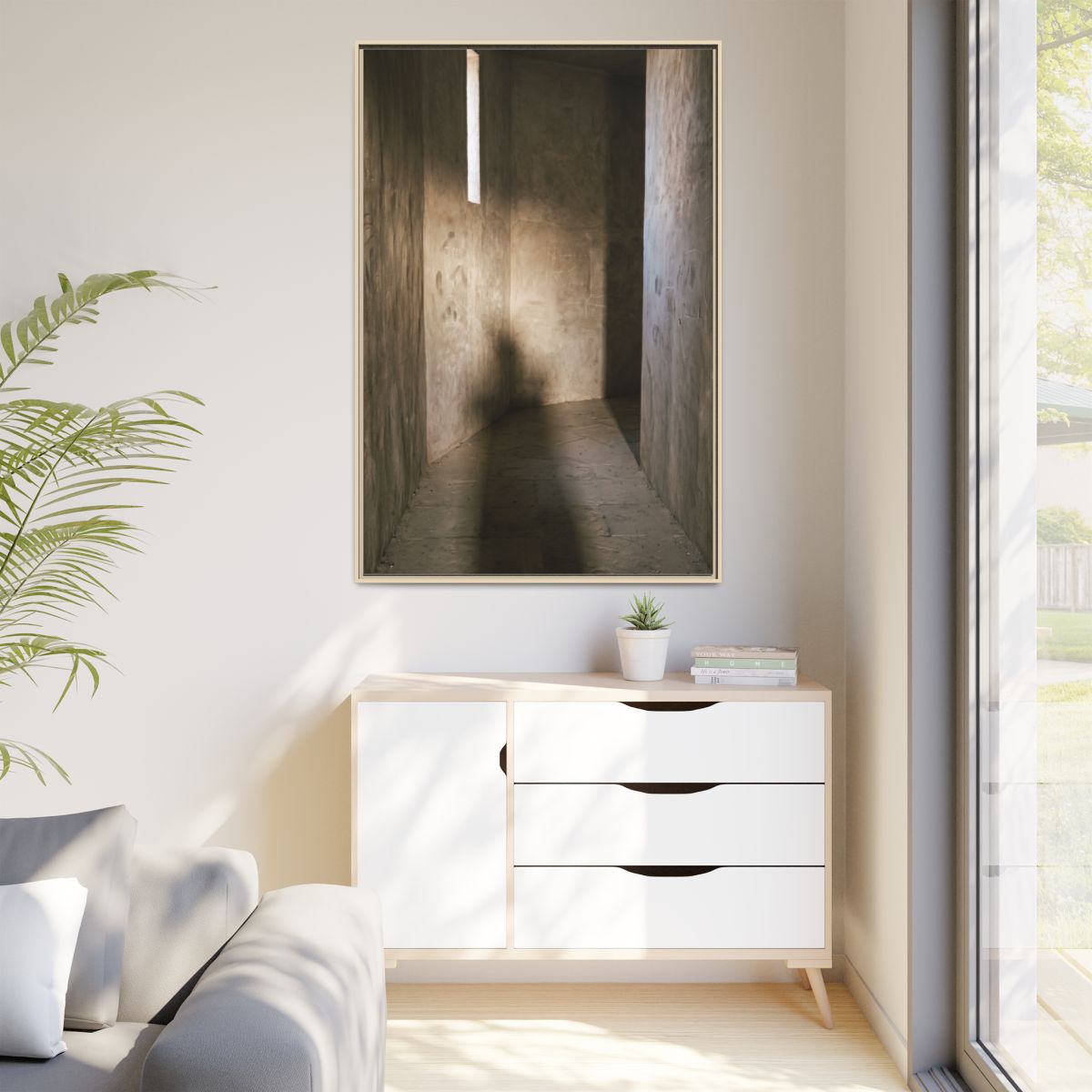Matte Canvas, Framed - Shadows of the Citadel moody... |...