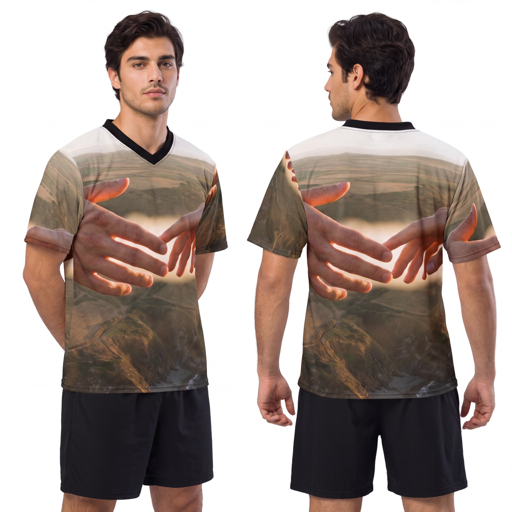 Men's Unisex Football Jersey - The Infinite Touch | Ethereal...