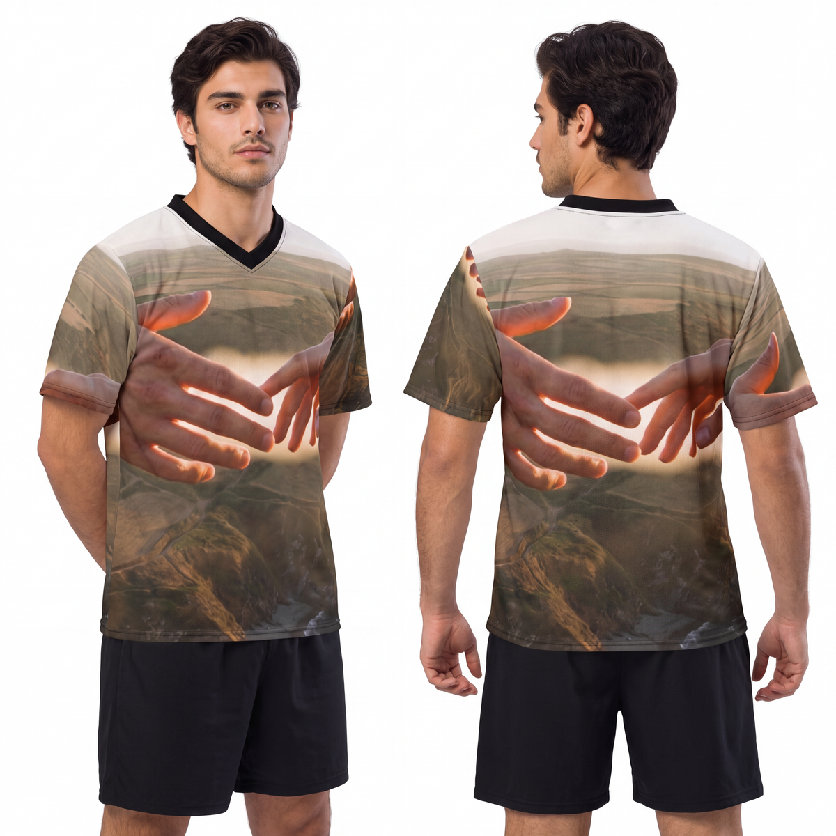 Men's Unisex Football Jersey - The Infinite Touch | Ethereal...
