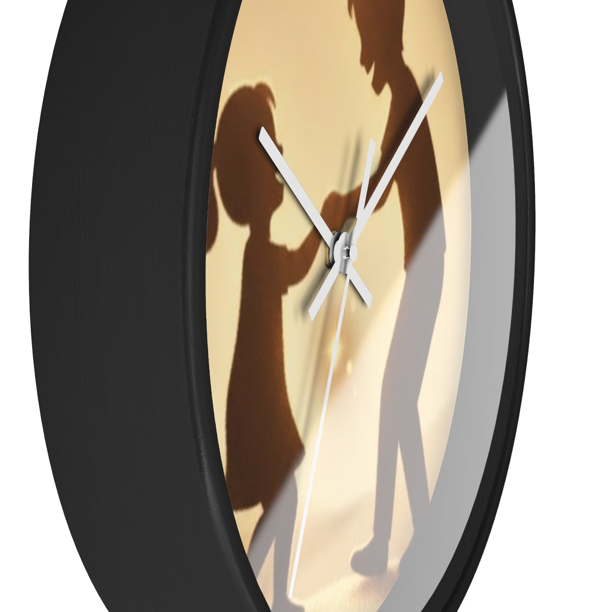 Wall Clock - Golden Hour Joy Sibling Art | Echovira Gallery