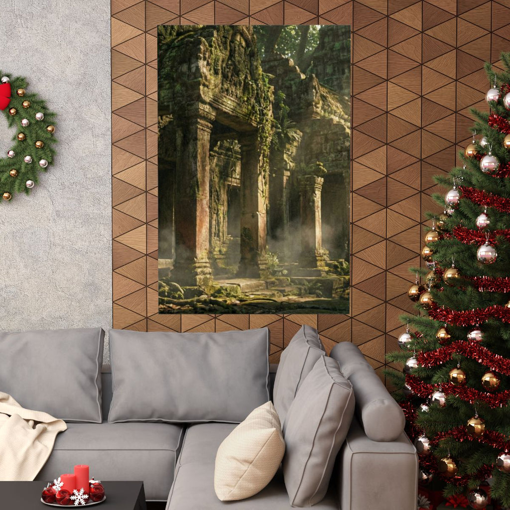 Matte Vertical Poster - Temple Canopy (8×10 & 36×54) |...