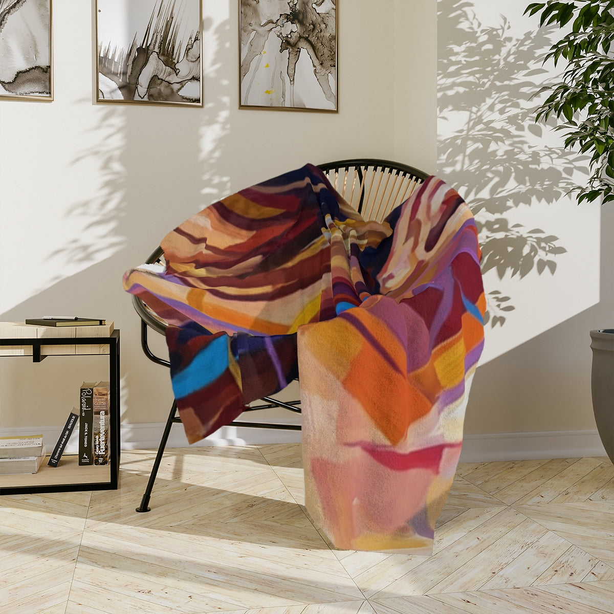 Velveteen Microfiber Blanket - Shattered Elegance | Echovira...