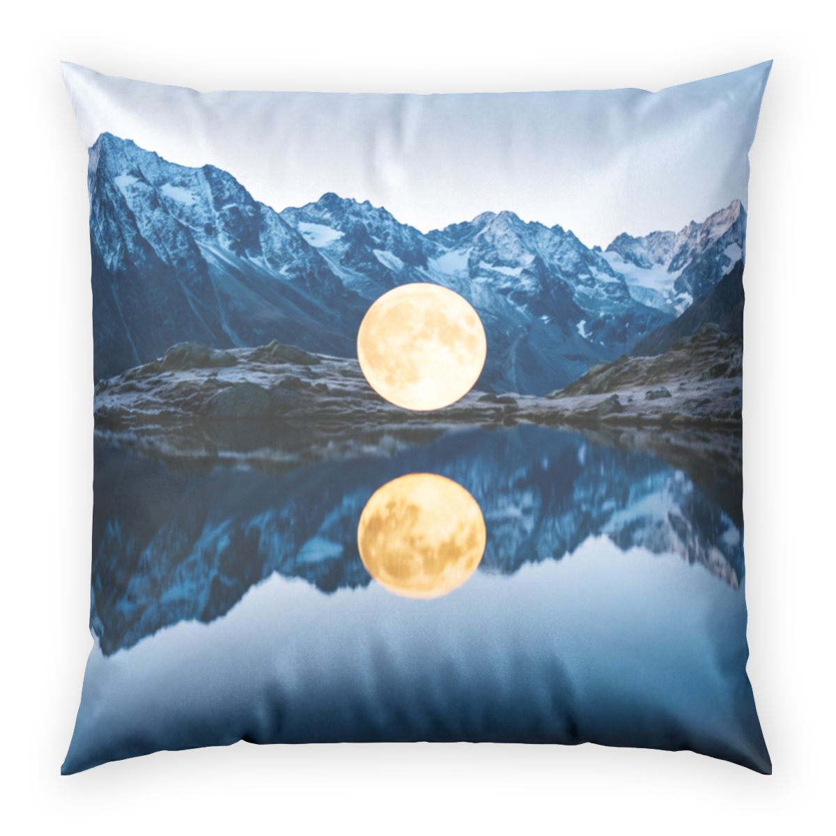 Poly Velvet Pillow - Alpine Moon Plush Velvet | Echovira...