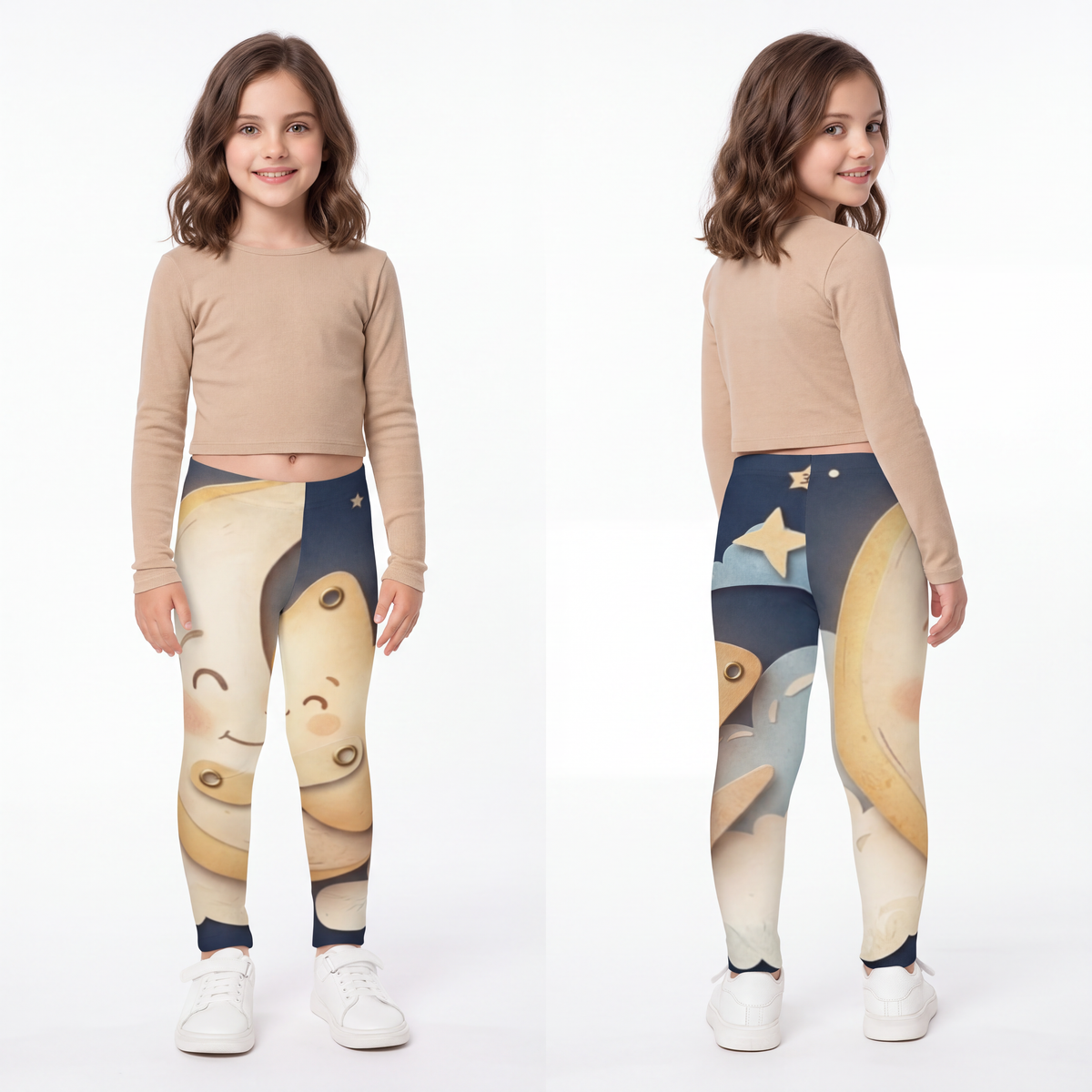 Kids Leggings - Celestial Constellations | Echovira Gallery