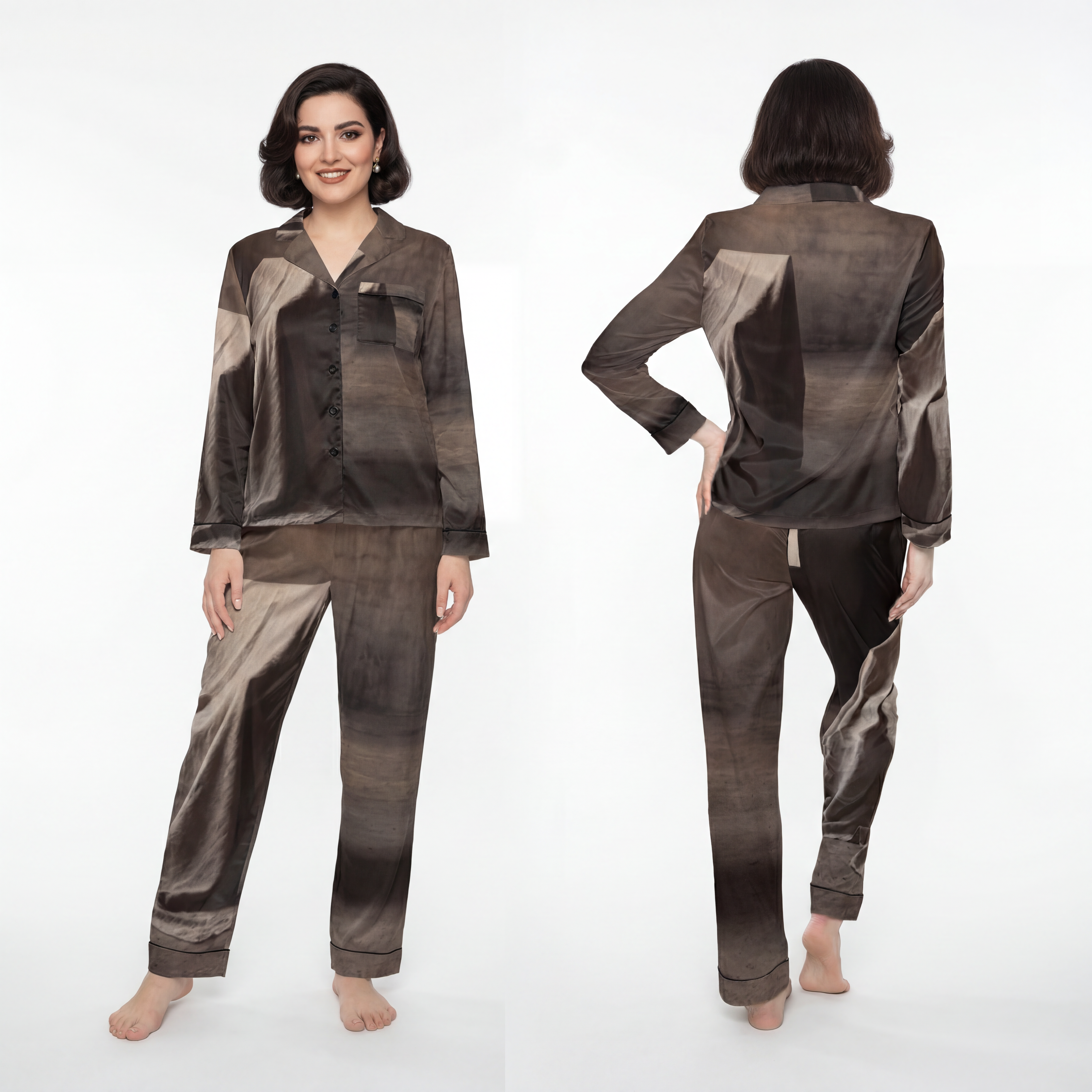 Women's Satin Pajamas - Liminal Rest