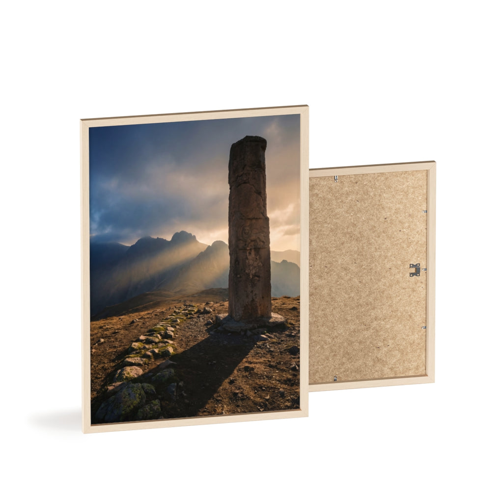 Wooden Framed Poster - Mystic Peak