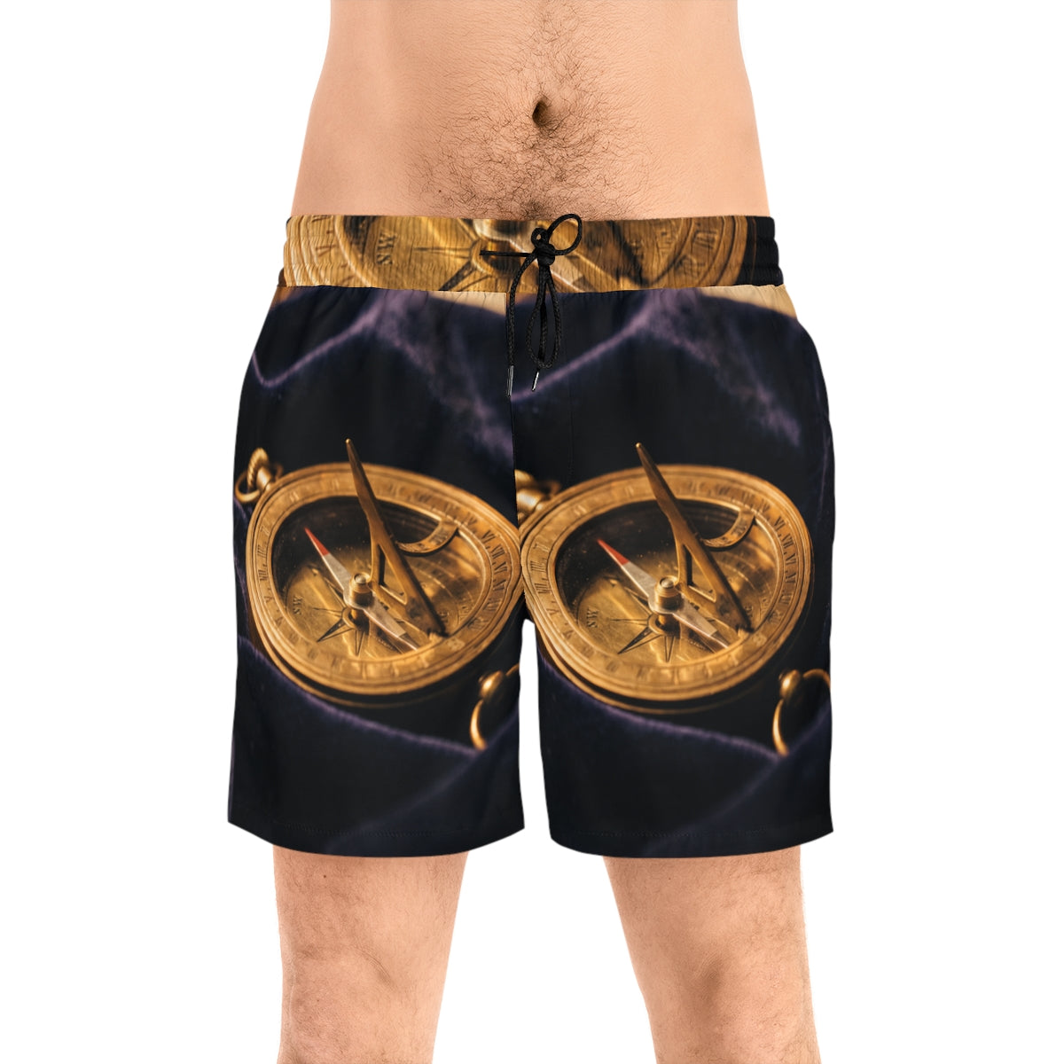 Men's Brass Sundial Mid-Length Swim Shorts