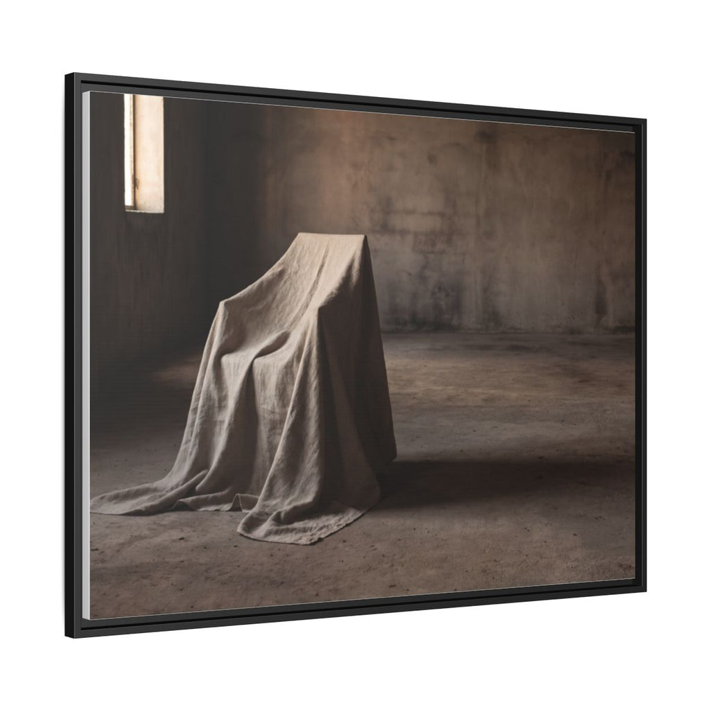 Framed Matte Canvas - Wabi-Sabi Silhouette Art — Black / 1.25"