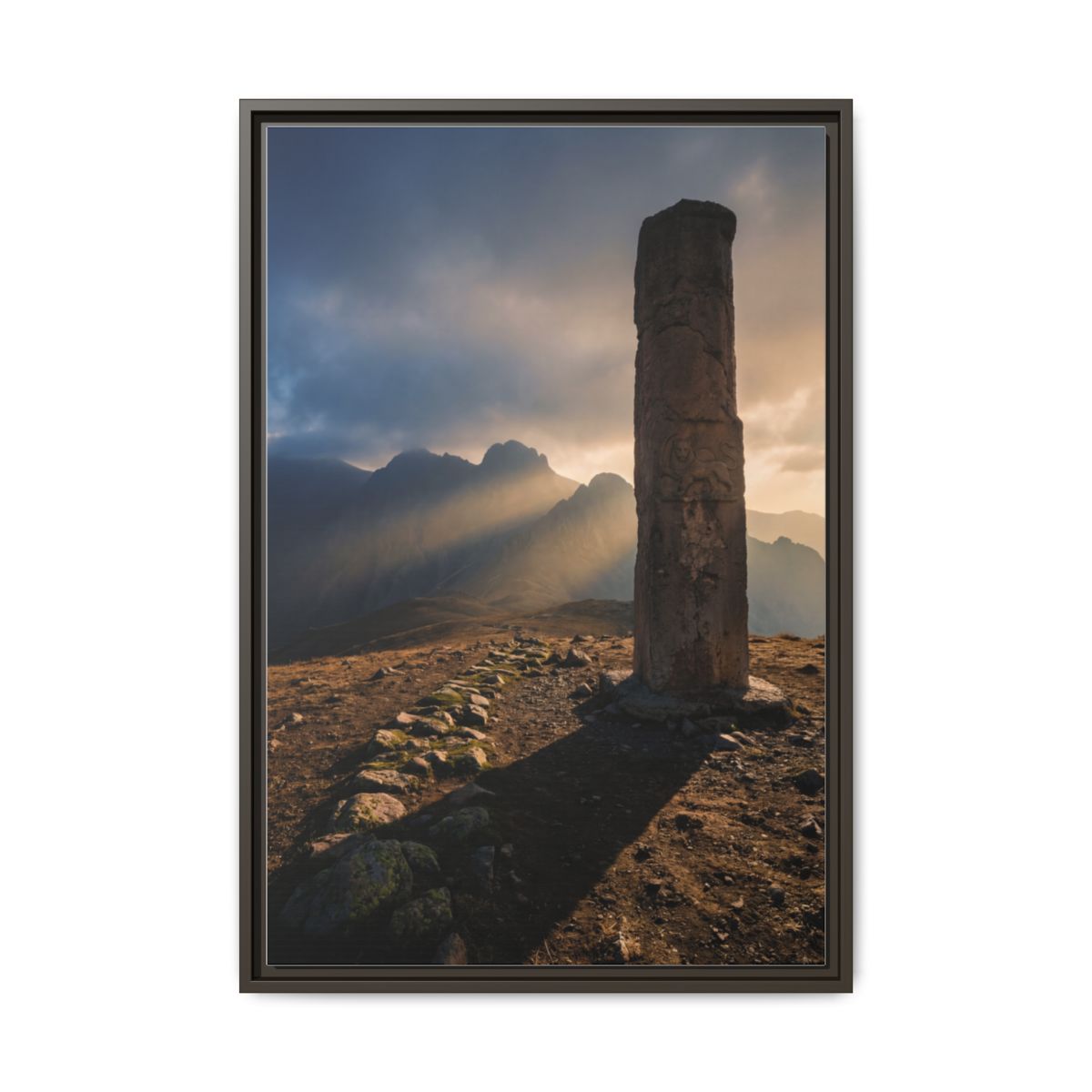 Framed Matte Canvas - Sun Peak