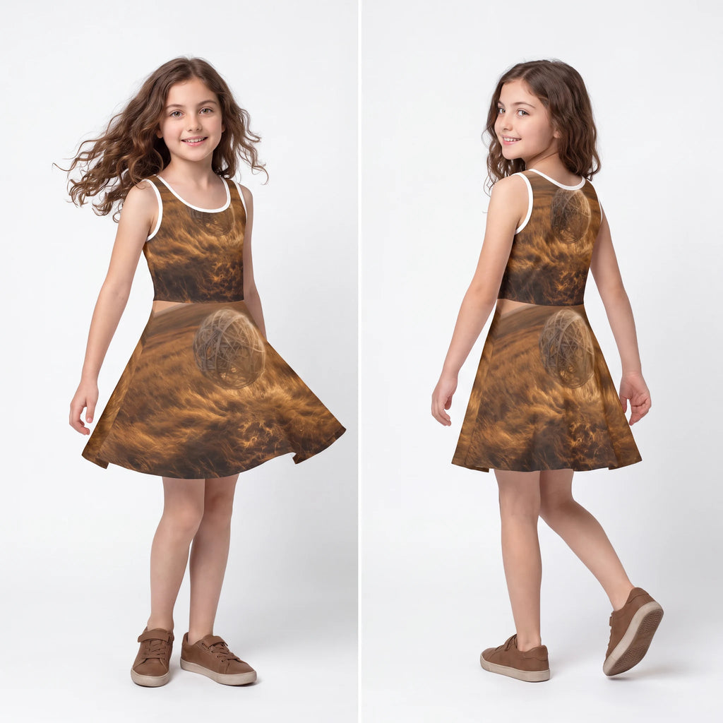 Girls' Sleeveless Sundress Golden Orb Prairie
