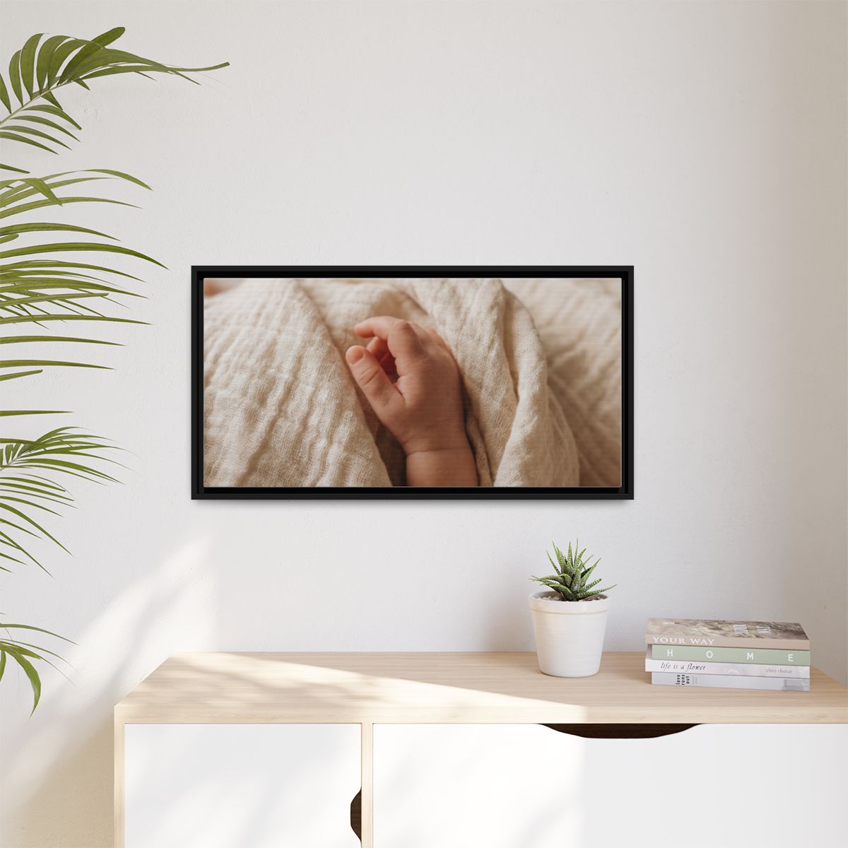 Framed Canvas - Minimalist Decor — Black / 1.25"