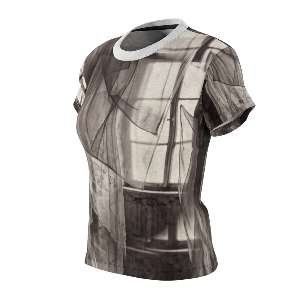 Women's Cut & Sew Tee - Spectral Veils | Echovira Gallery