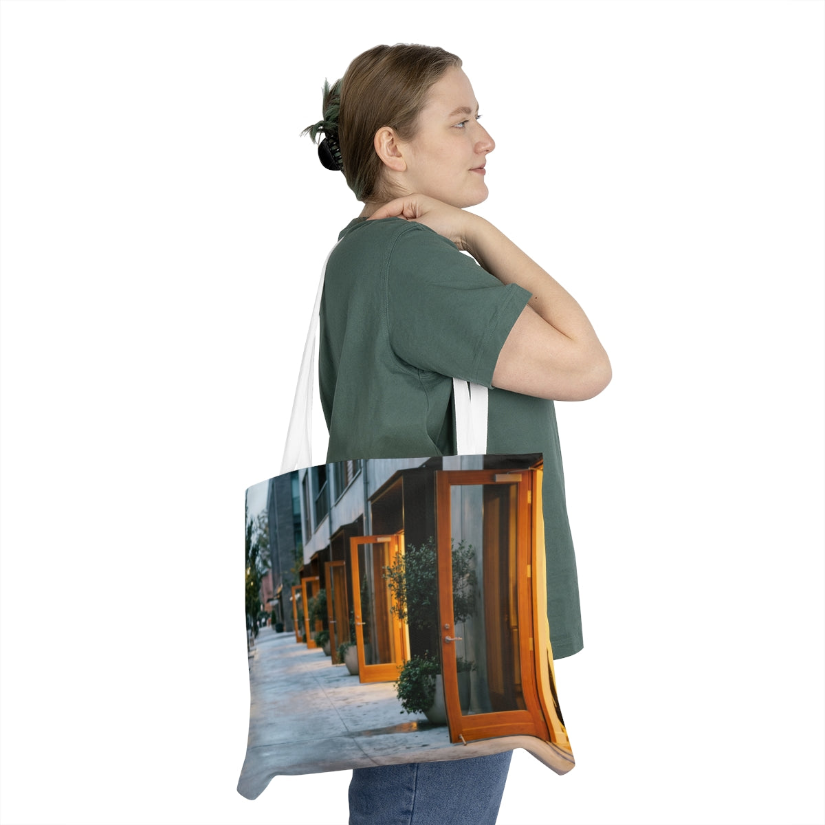 Shoulder Tote Bag - Twilight Promenade | Echovira Gallery