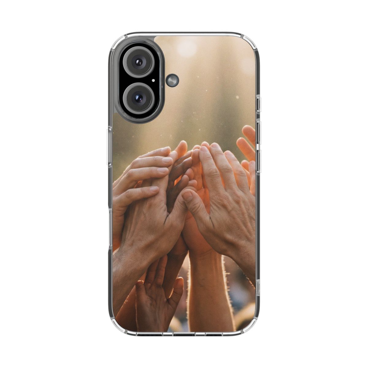 Clear Impact-Resistant Cases - Golden Rays of Unity Wall Art...
