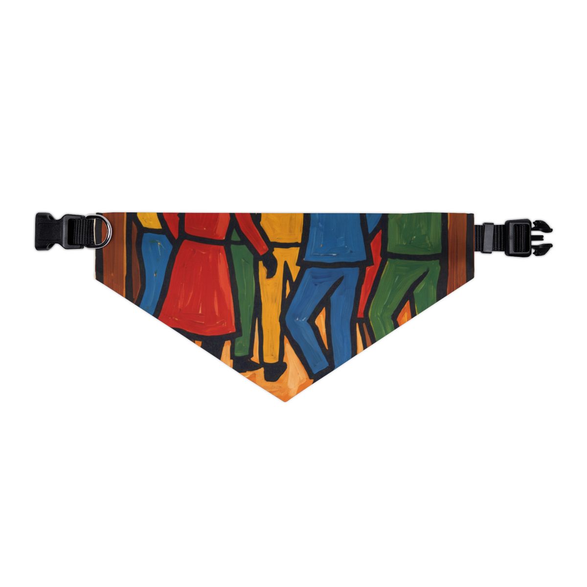 Pet Bandana Collar - Retro Social Club Silhouette Painting...