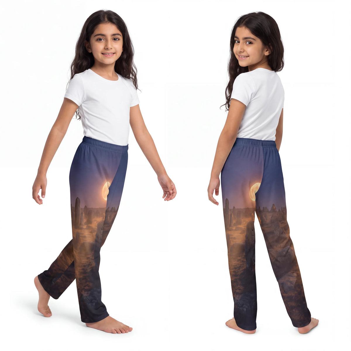 Full Moon Megaliths Kids Lounge Pants
