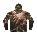 Women's Athletic Hoodie with Forest Root Art