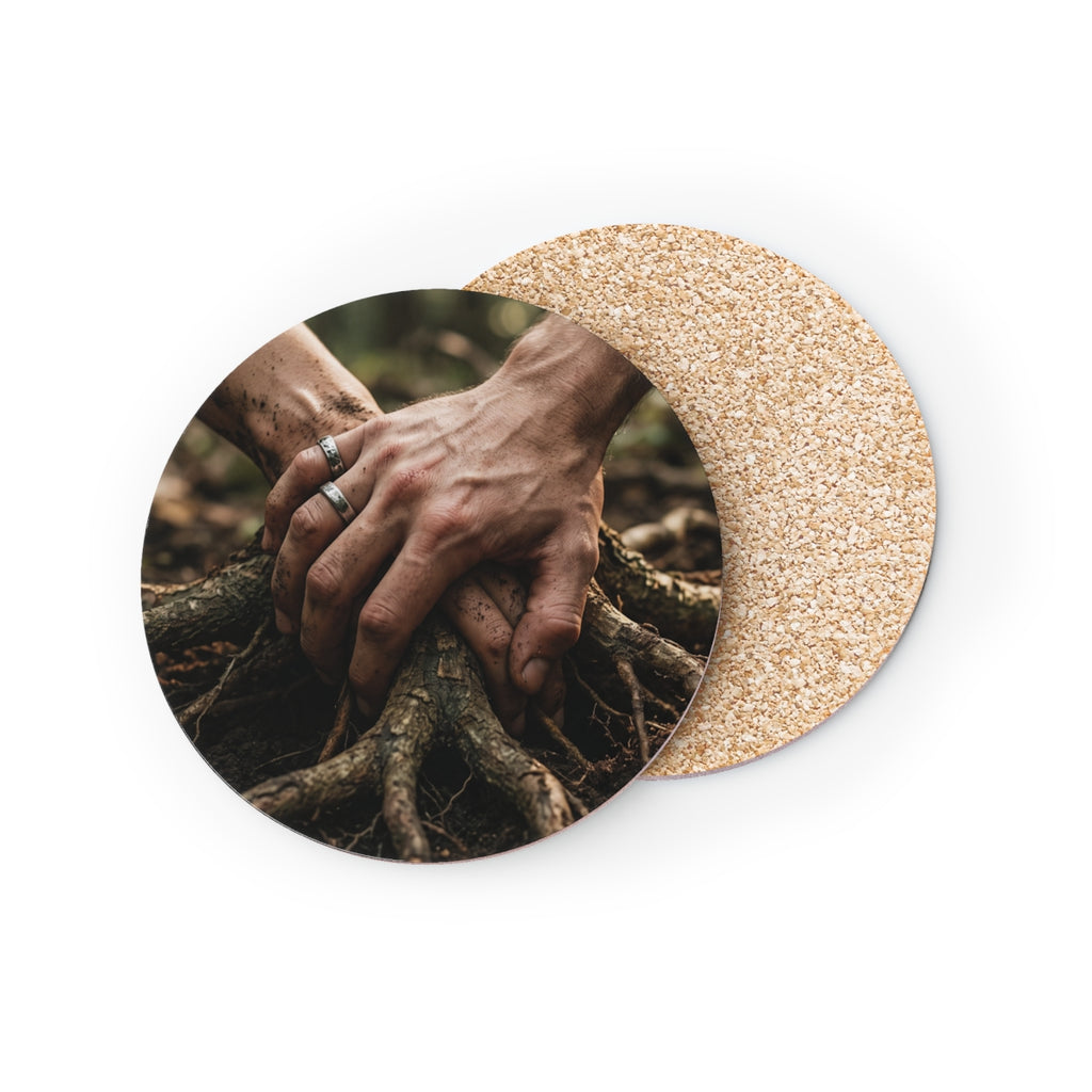 Forest Roots and Hands Coasters