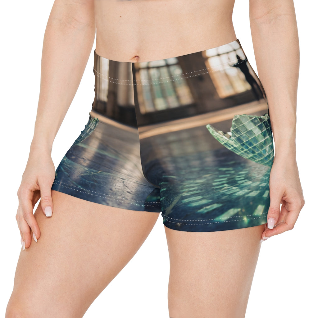 Women's Shorts - Shattered Disco Reflections | Echovira...