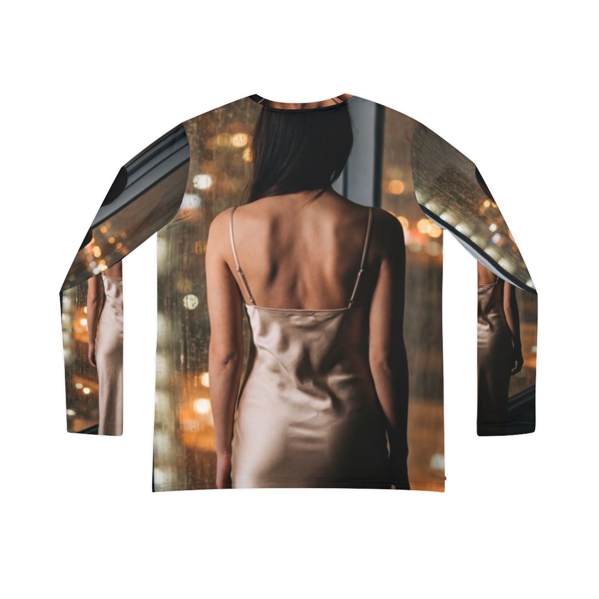 Women's V-neck - Shimmering Rainscape | Echovira Gallery