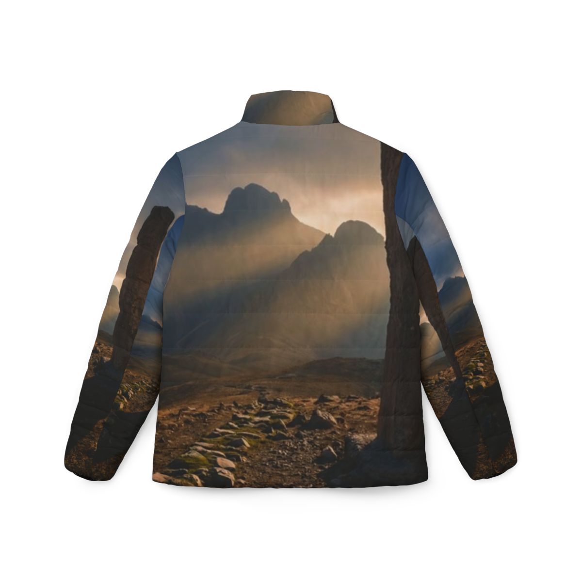 Women's Puffer Jacket - Mystic Monolith Ancient Persian... |...