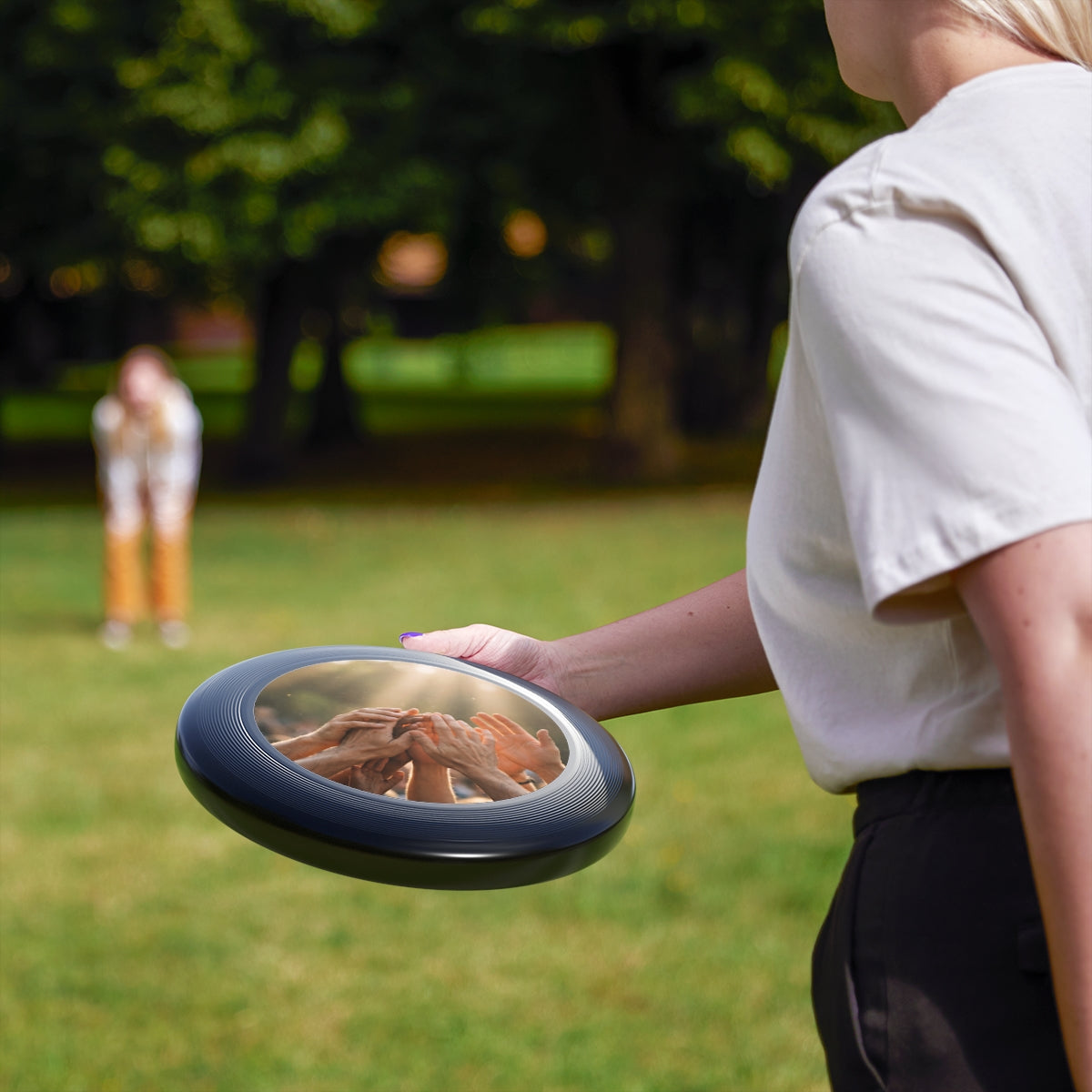 Wham-O Frisbee - Golden Rays of Unity Wall Art | Echovira...