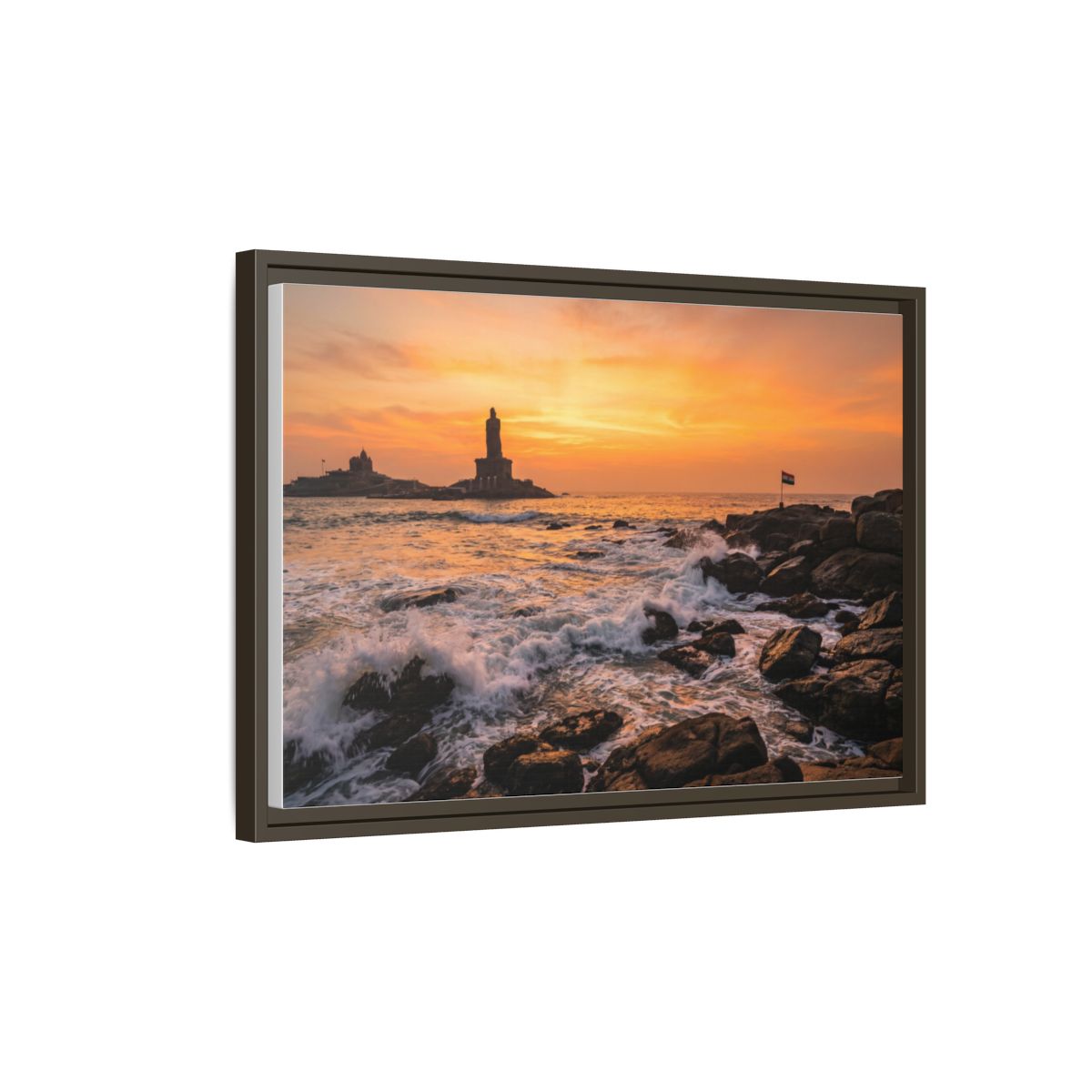 Framed Matte Canvas - Majestic Golden Coast