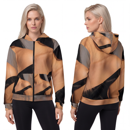 Unisex Zip Hoodie - Midnight Reflections | Echovira Gallery