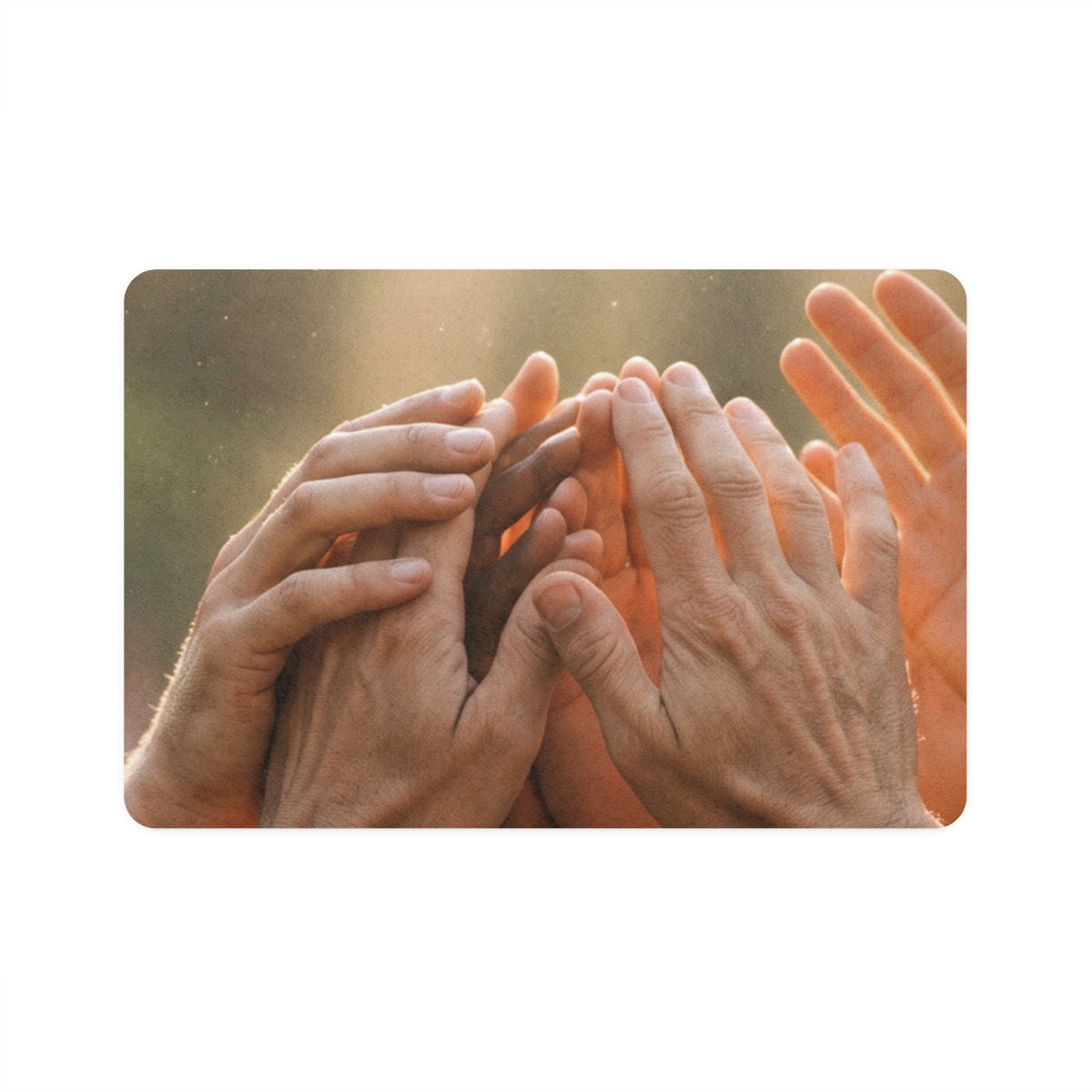 Pet Food Mat - Golden Rays of Unity Wall Art | Echovira...