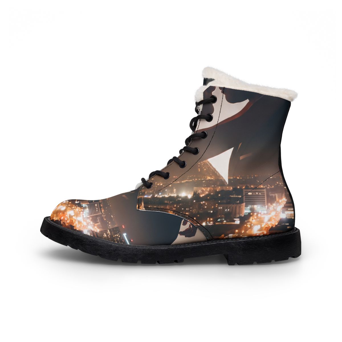 Men's Fur and Leather Boots - City Twilight | Echovira...