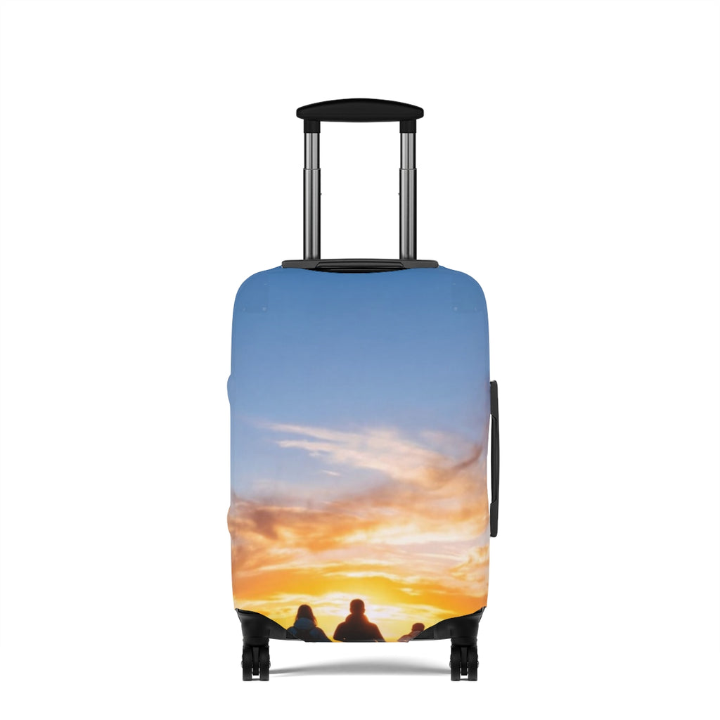 Luggage Cover - Golden Hour Mountain | Echovira Gallery