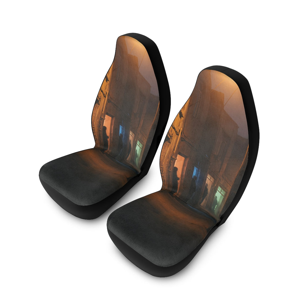 Polyester Car Seat Covers - Shadowed Alleyway Mystery Art......