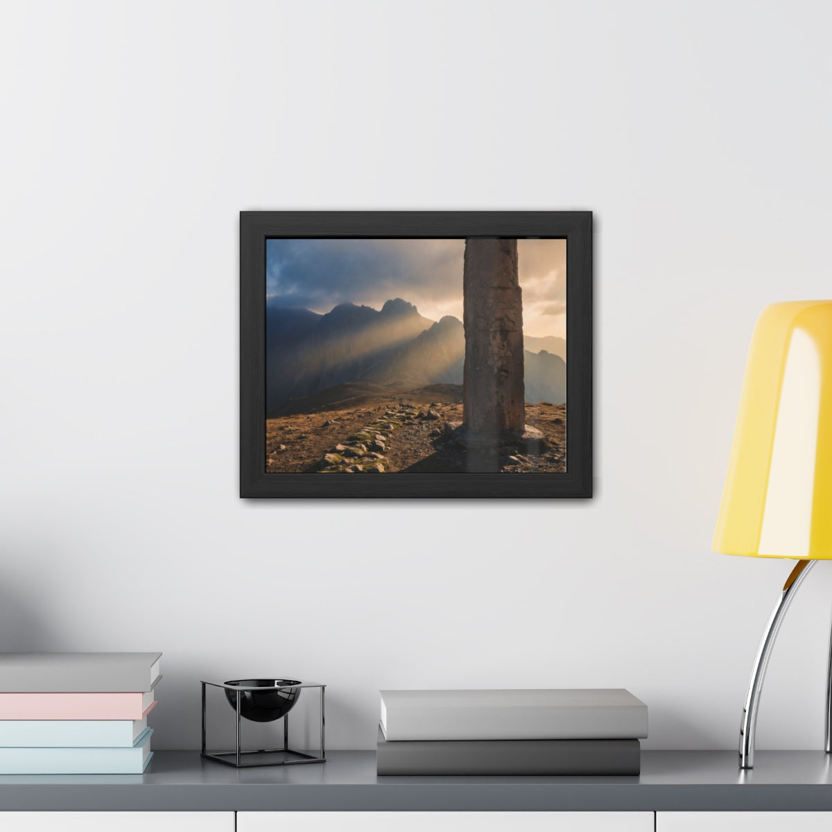 Framed Posters - Mystic Monolith Ancient Persian Mountain......