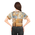 Pastel Glow Crop Tee - Casual Soft Style