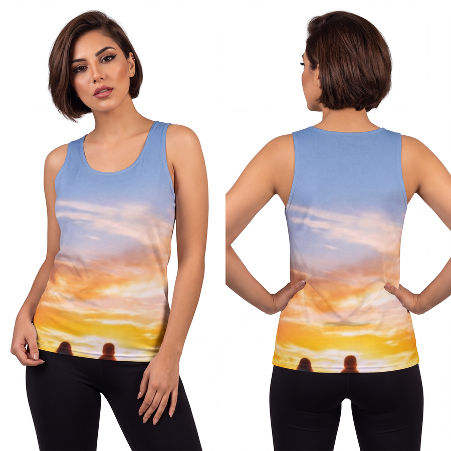 Unisex Tank Top - Sunset Mountain Ridge