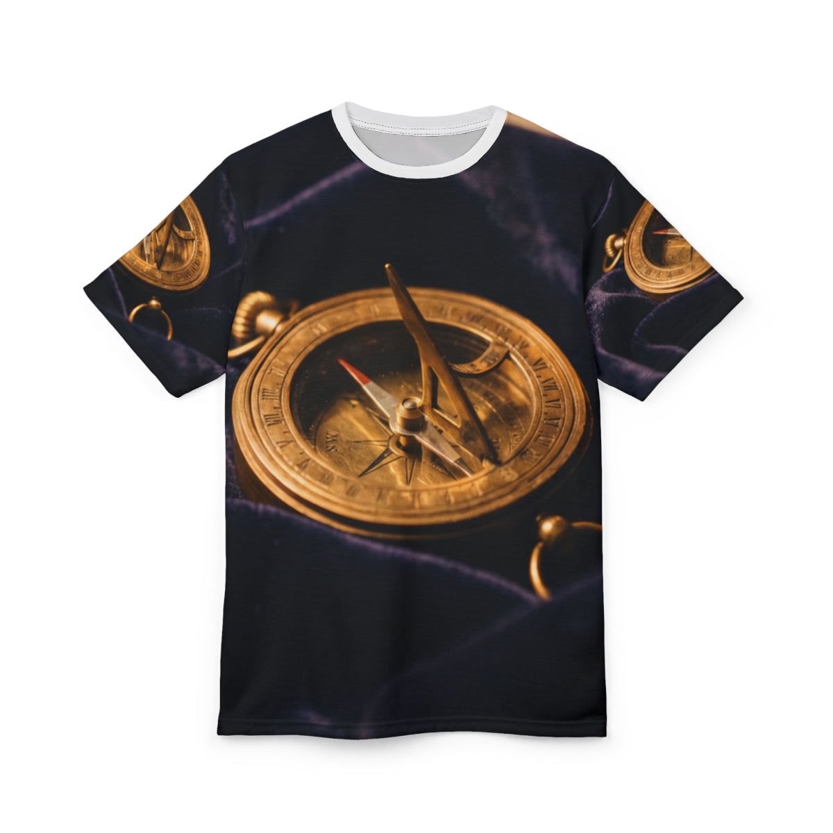 Sundial Compass Women's Unisex Cut and Sew Tee