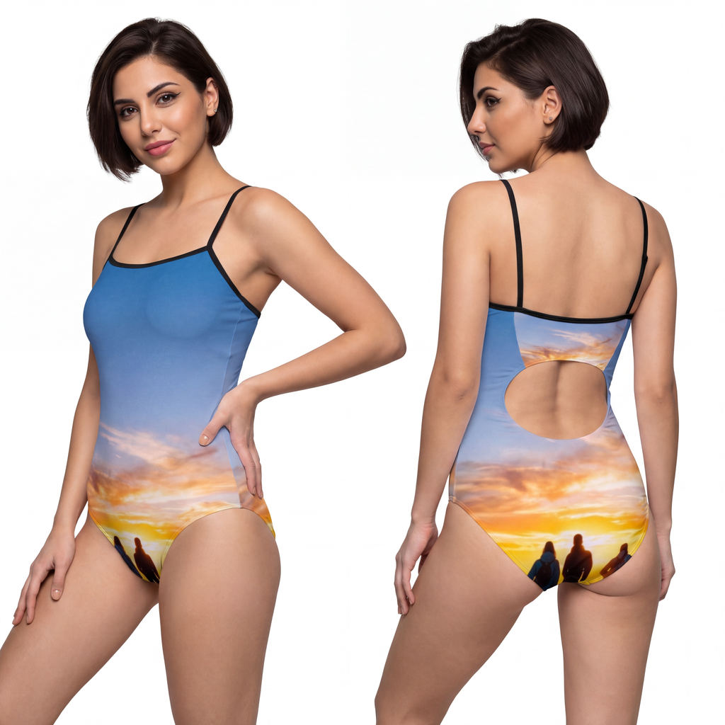 Women's One-piece Swimsuit - Sunset Ridge Trail | Echovira...