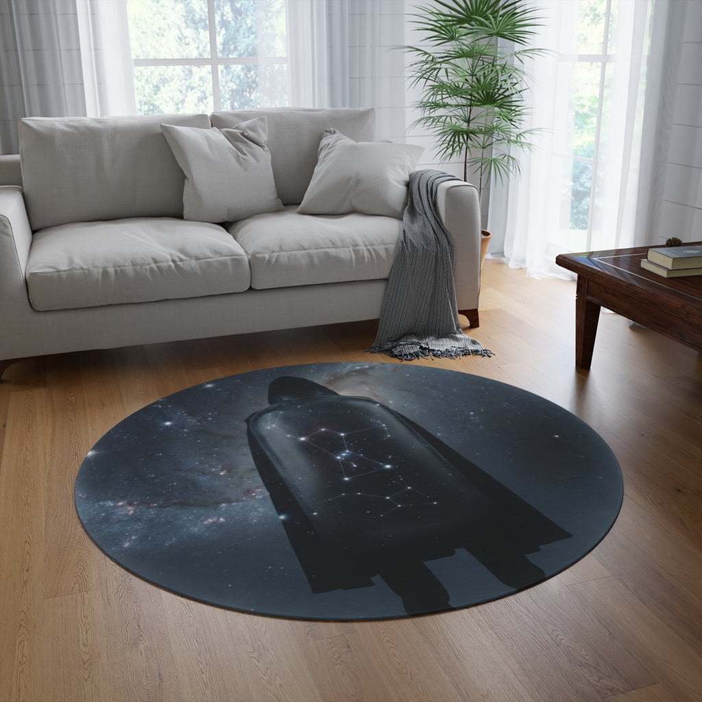 Round Rug - Orion's Heart Cosmic Sphere | Echovira Gallery