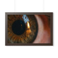 Framed Horizontal Poster - Amber Iris Reflection Fine Art......