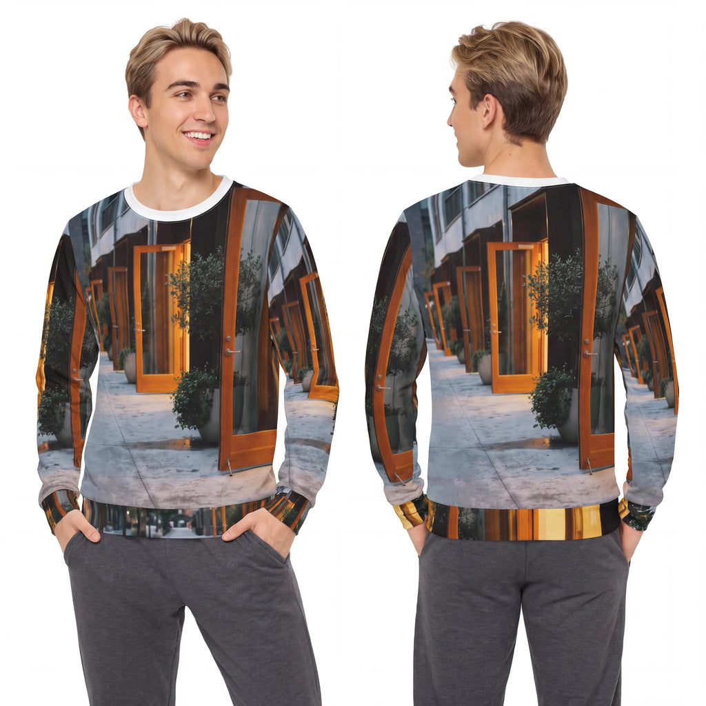 Men's Lightweight Sweatshirt - Twilight Walk | Echovira...