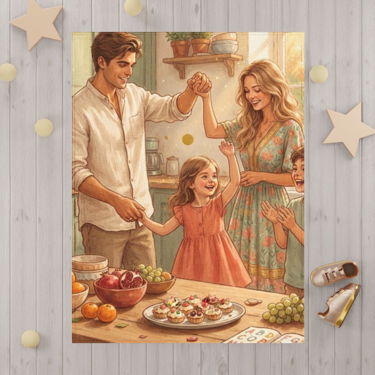 Toddler Blanket - Golden Hearth Snuggles | Echovira Gallery