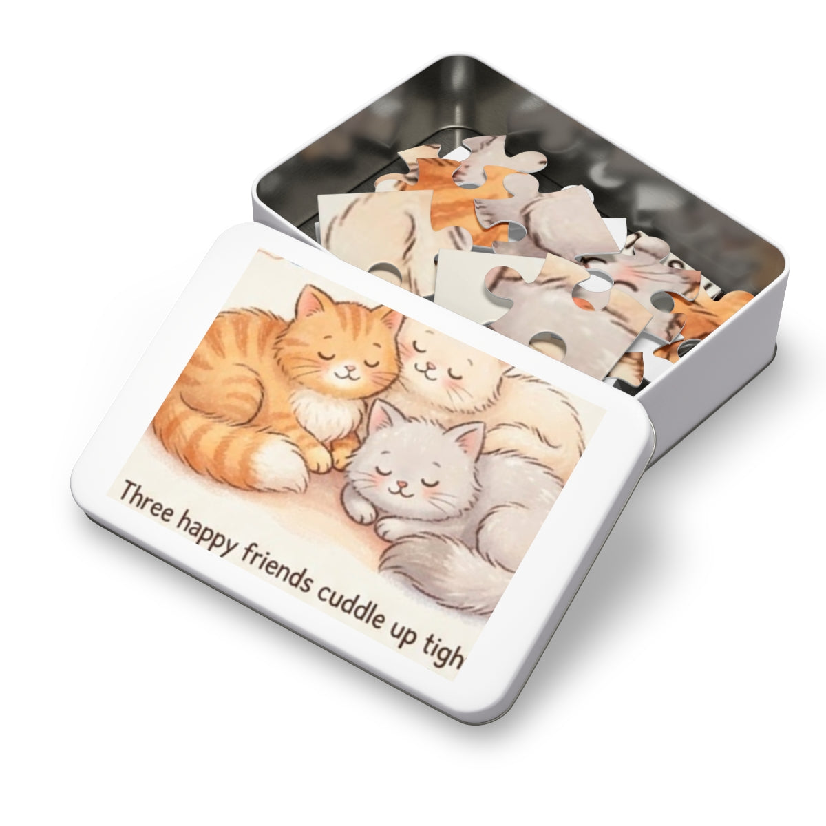 Jigsaw Puzzle with Tin - Sleepy Cats Tale (30, 110, 252... |...