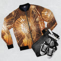 Men's Bomber Jacket - Fractured Luminescence Cinematic Art |...