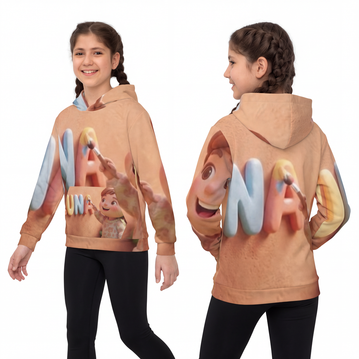 Children's Hoodie - Luna Sunshine Clay Garden | Echovira...