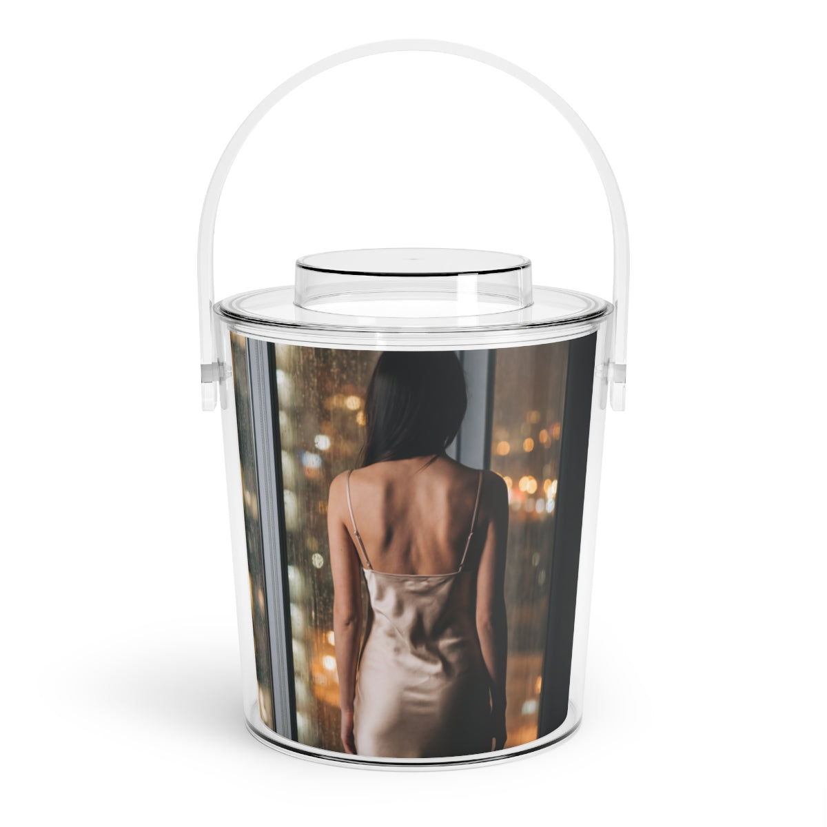 Ice Bucket with Tongs - Midnight Lounge