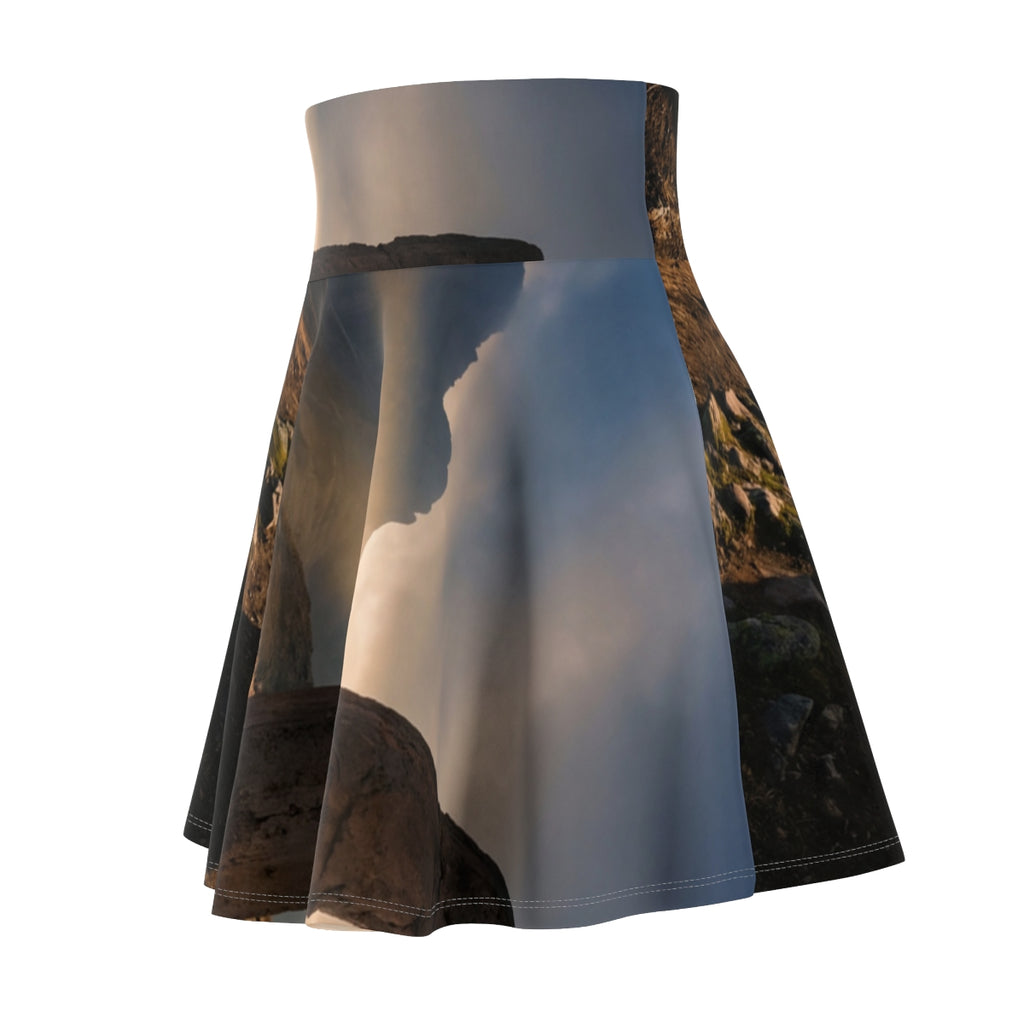 Women's Skater Skirt - Mystic Monolith Ancient Persian... |...