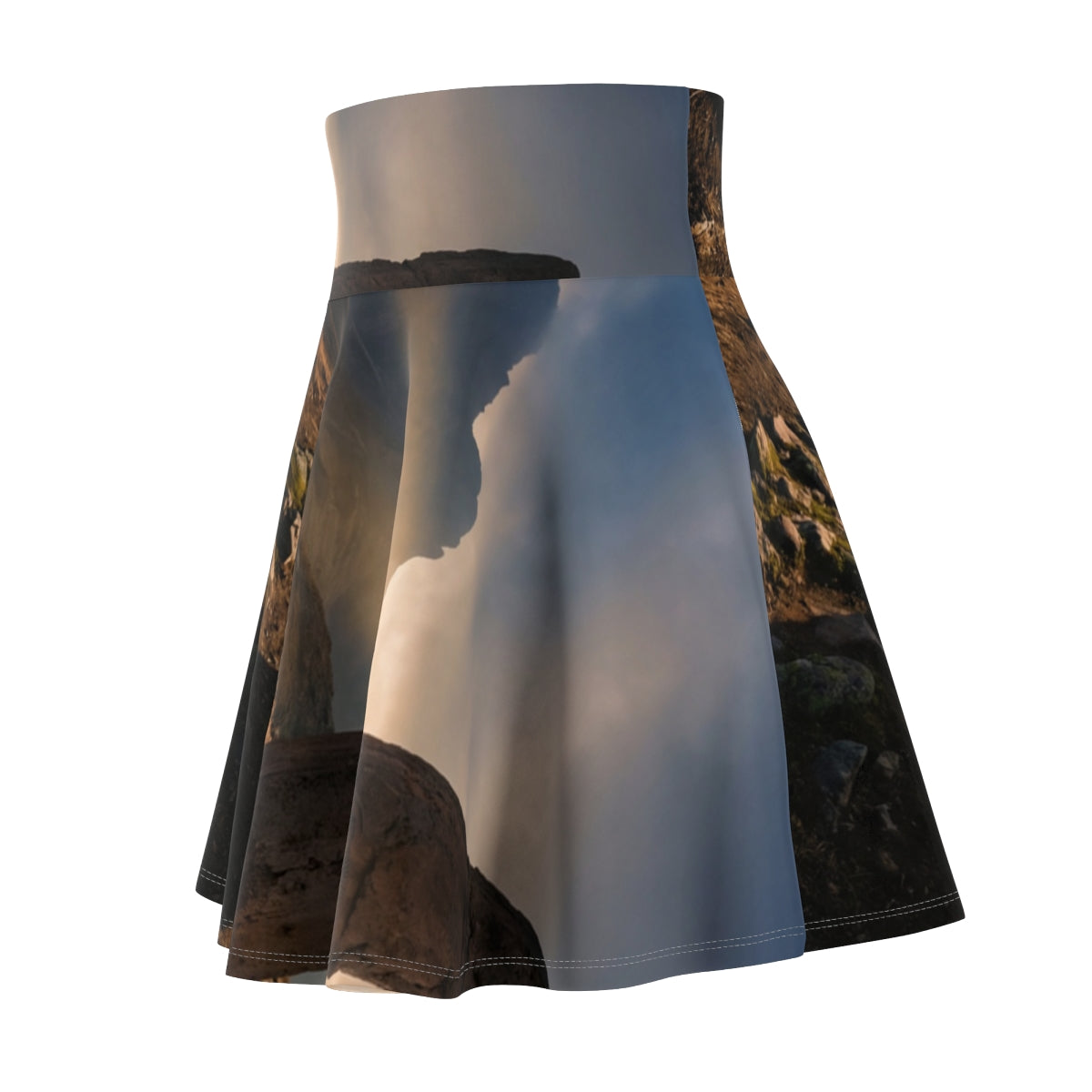 Women's Skater Skirt - Mystic Monolith Ancient Persian... |...