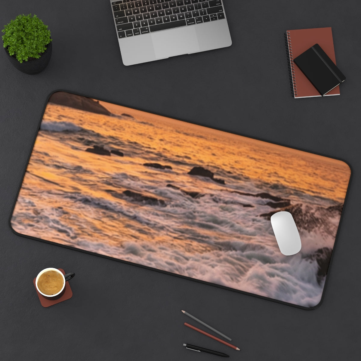 Desk Mat - Serene Ocean Workspace