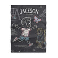 Fleece Baby Blanket - Playground Chalkboard | Echovira...