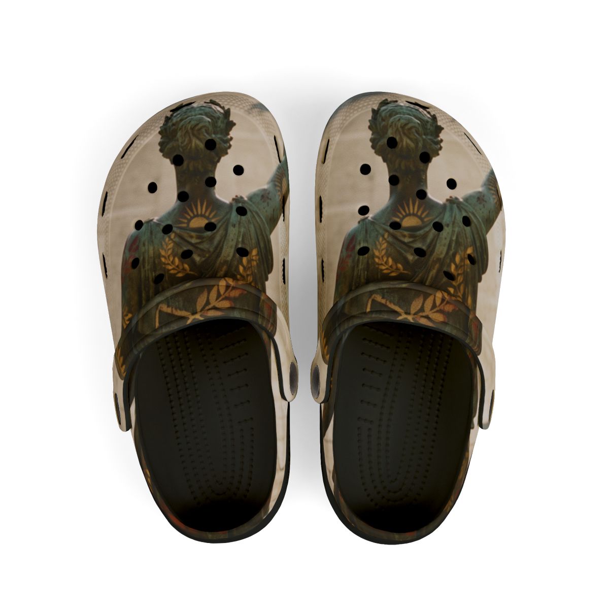Kids' Clogs with Classical Victory Statue